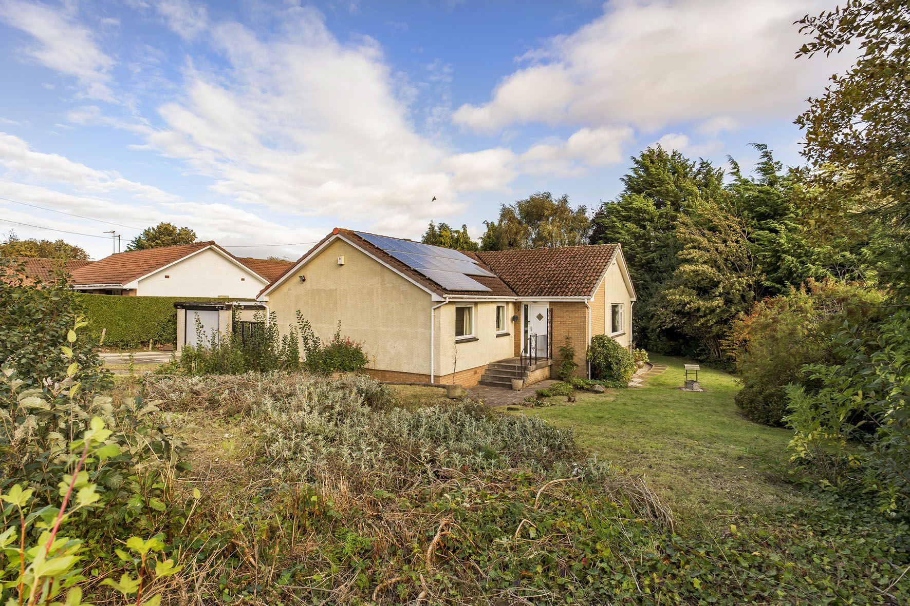 Front of house and garden