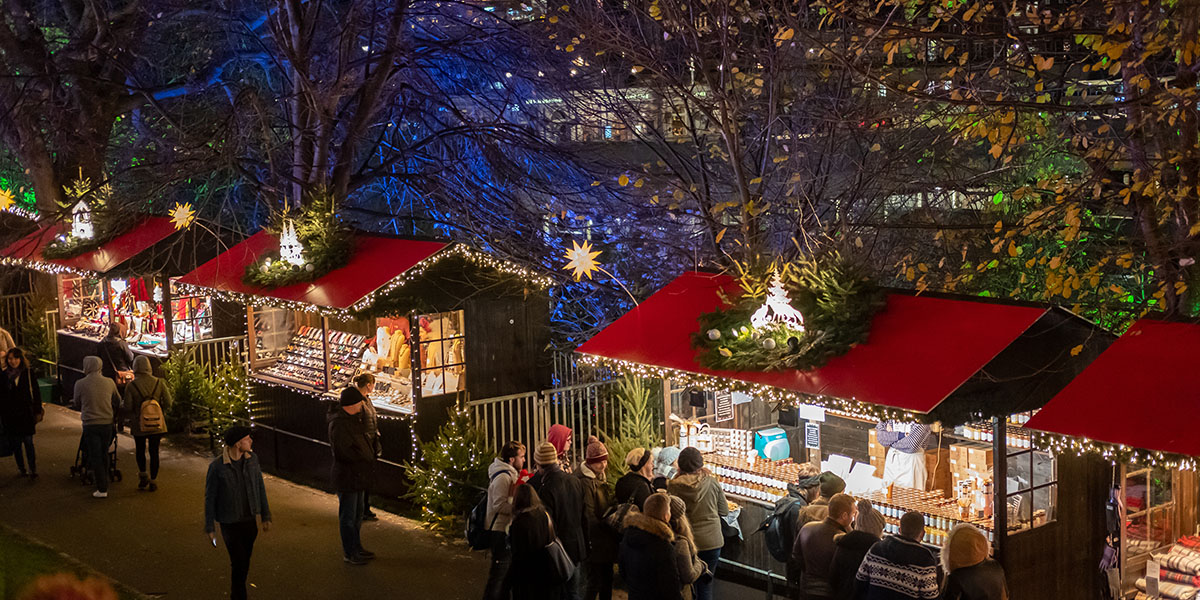 Princess Street Gardens At Christmas