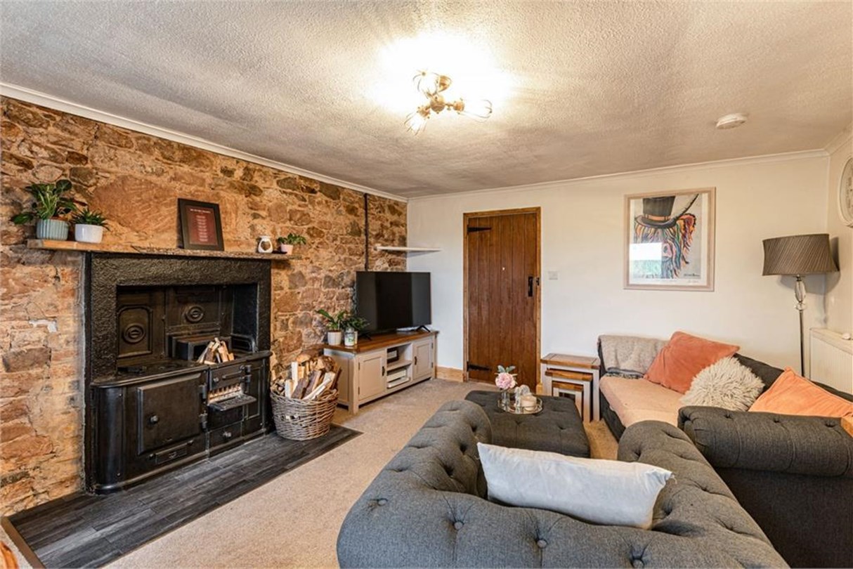 Living room of 3 Kirktonhill Farm Cottages, Oxton available on espc.com